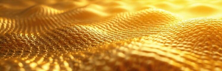 Aufkleber - abstract golden surface with textured patterns. molten metal, shimmering effects, glowing and bright