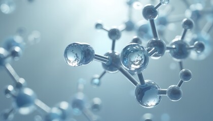 Poster - 3D illustration of nitric oxide molecule structural formula. Nitrogen monoxide chemical compound key signaling molecule in human biology. Perfect for science, medical, tech, education, medicine,