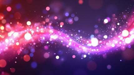 Poster - sparkling cosmic dust trail with vibrant magenta and deep purple hues suggesting a magical dreamlike galaxy perfect for a whimsical and enchanting backdrop