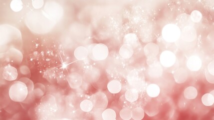 Poster - rose quartz serenity a dreamy blurred background of shimmering lights and sparkles evoking gentle elegance and ethereal beauty with soft diffused textures for dreamy romance