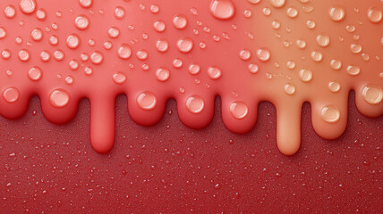 Poster - Colorful abstract water art creates vibrant visual with droplets and smooth textures