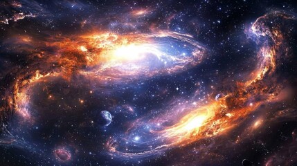 Wall Mural - Explore the mysteries of the universe that astound humanity.