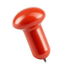 Poster - Striking red object placed on a solid black background creating a bold contrast and captivating visual interest isolated on a white background.