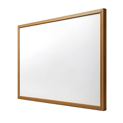 Poster - Clean and minimalist whiteboard on a black background perfect for presentations or brainstorming ideas and concepts isolated on a white background.