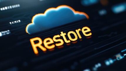 Poster - Digital Cloud Restore Data Recovery System Screen