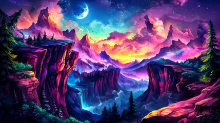 Wall Mural - Discover the enchanting allure of vibrant glass formations.
