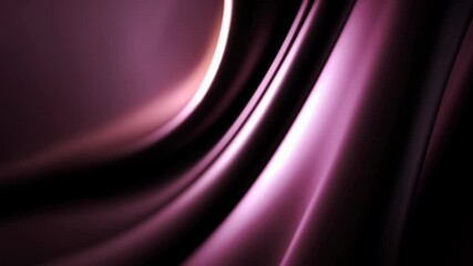 Leinwandbilder - Soft flowing fabric waves in subtle purple and pink hues create a calming and elegant atmosphere in this abstract setting