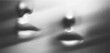 © Vallabh soni - Silence gesture – collage halftone black and white vector of lips in dotted screen style.