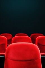 Aufkleber - Inclusive Cinema Experience National ASL Day Immersive Theater Design - Vibrant Red Velvet Accessibility in Modern Entertainment Spaces