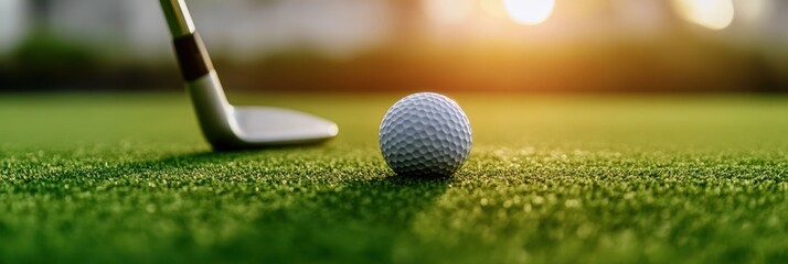 Aufkleber - Immersive eSports Golf High-Fidelity Virtual Training Simulation with Pro-Grade Equipment on Precision Artificial Turf - Next-Gen Leisure Technology