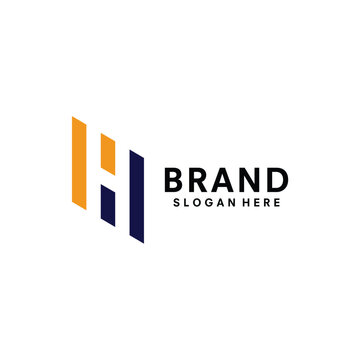 letter H logo design vector template illustration