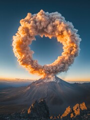 Poster - Apocalyptic Climate Visualizer Dramatic Volcanic Eruption Capturing Geological Transformation and Environmental Disruption in Ultra-High Definition
