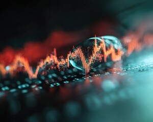 Leinwandbilder - Quantum Financial Visualization Immersive AI-Powered Stock Market Analytics with Holographic Data Dynamics - Next-Gen Investment Intelligence for Digital Traders