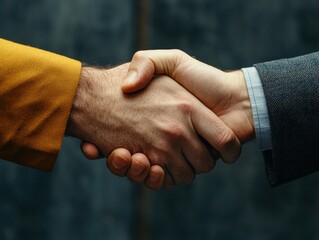 Poster - Global Diplomacy Reimagined Inclusive Cross-Cultural Business Handshake Showcasing Modern Collaborative Leadership in High-Stakes International Negotiations