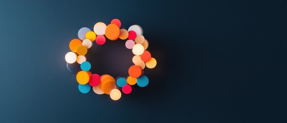 Fototapete - Vibrant Digital Innovation Nexus Multi-Colored Abstract Data Visualization Symbolizing Interconnected Network Strategies and Creative Business Intelligence