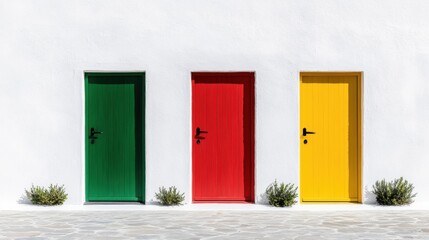 Poster - Chromatic Choice Bold Color Psychology in Modern Architectural Design - Vibrant Entry Solutions for Commercial Real Estate Branding and Visual Storytelling