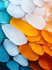 Leinwandbilder - Abstract Fluid Gradient Wellness Innovative Digital Texture Design for Mindful Branding and Modern Visual Communication Strategies