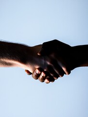 Leinwandbilder - cross-cultural global partnership dynamic multicultural business handshake revealing inclusive colla