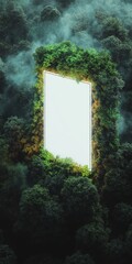 Aufkleber - Eco-Digital Portal Immersive Biophilic Design Meets Sustainable Technology - Next-Gen Environmental Visualization and Climate Innovation Gateway