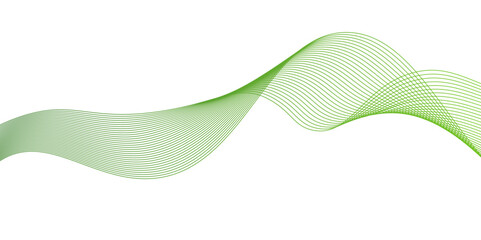 Poster - abstract blue and green gradient wavy flowing line blend background,abstract wave element for design