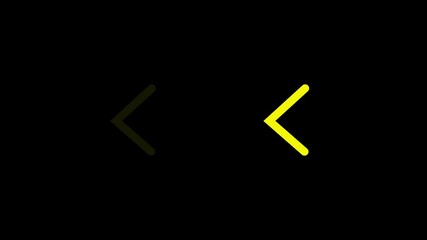 Fototapete - Animated Arrows Pointing Left With Fading Effect On Black Background
