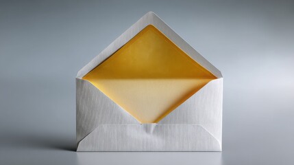 Poster - white open envelope showcasing a glowing receipt inside creating a captivating and unique visual for