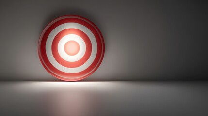 Poster - Icon illuminated by gentle spotlight creating a focused and dramatic visual effect against a dark background