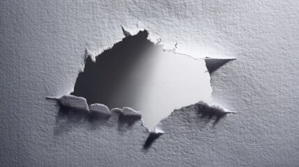 Poster - hole in paper