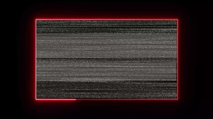 Poster - Abstract Grey Horizontal Lines Background With Red Neon Frame Modern Futuristic Aesthetic