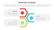 © ribkhan - sentiment analysis infographic 3 point with vertical hexagon shape layout for slide presentation