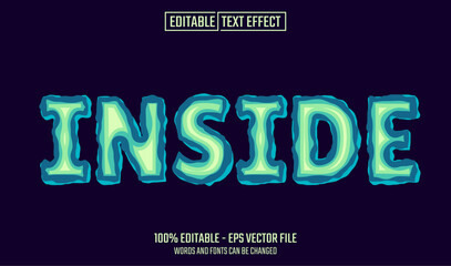 Wall Mural - inside editable text effect