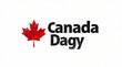 © Muhammad - Celebrate Canada Day A vibrant red maple leaf graphic design with bold text Canada Dagy showcasing Canadian pride and national identity Simple impactful design against white background