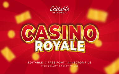 Poster - gold casino royale theme. winner game