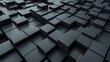 © jiya - Geometric Symphony in Monochrome: A captivating array of black and white cubes interlock in a rhythmic pattern, creating a visually striking and modern architectural landscape with depth and intrigue.