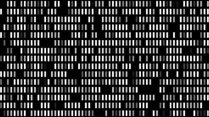 Fototapete - Fluorescent light wall motion graphics background Loop - White Glow (4k video). Monochromatic blinking lines