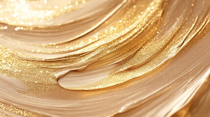 Poster - Gold paint texture background abstract shiny golden metallic glitter design luxury backdrop art illustration 
