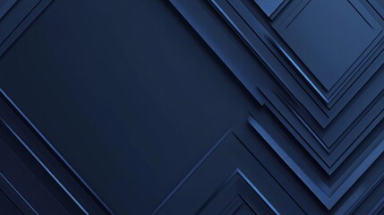 Poster - Abstract dark blue background wallpaper texture design geometric shapes modern elegant digital graphics 3d