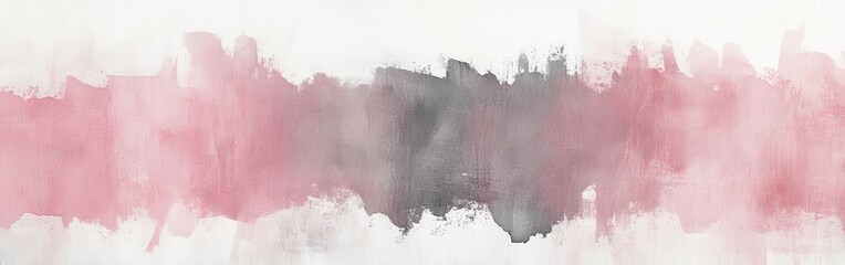 Leinwandbilder - Minimalist pencil strokes gradient with torn border in pink and gray hues for artistic backdrops