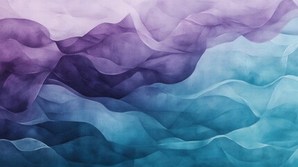 Aufkleber - Soft overlapping stains of pencil strokes in gradient shades of purple and blue