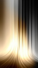 Poster - Elegant layers of ivory and pale gold harmonizing in a tranquil abstract composition