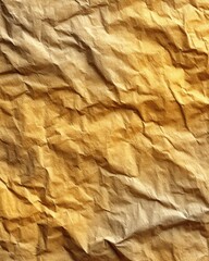 Poster - Close up of textured paper revealing intricate creases and subtle hues in warm natural light