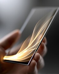 Poster - Flexible devices showcase lifelike design with light interaction in modern technology