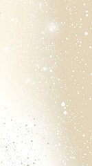 Poster - Beige Gradient Background with Scattered White Bubbles and Sparkling Light Accents