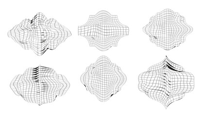 Geometric Cloud Forms in Line Mesh Collection
