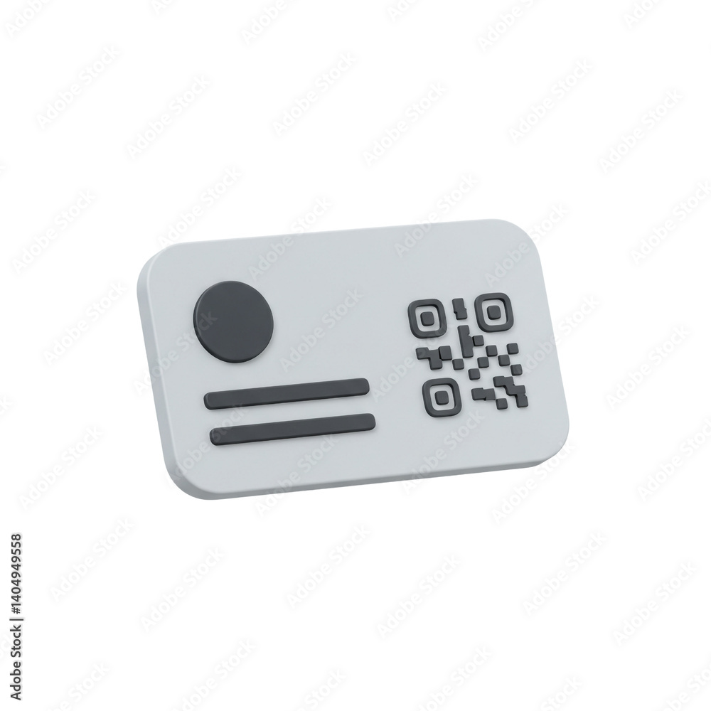3D Scanning QR Code Mobile Data Information Technology Contactless ...