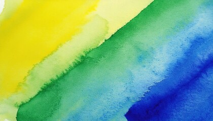 Aufkleber - abstract watercolor texture with yellow green blue gradient for modern wall art, backgrounds, branding or web design

