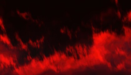 Aufkleber - dark red ominous sky with thick black smoke clouds for dramatic horror background, apocalyptic poster or metal album art

