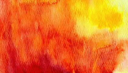 Leinwandbilder - vibrant red orange yellow watercolor texture for background design, fiery gradient art for digital graphics or print

