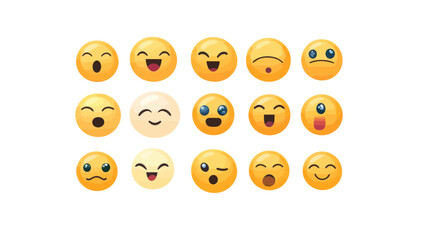 Poster - iOS 17.4 New Emoji Set April 2024 Update Editable Vector SVG - Latest Expressive Emoticons for Digital Communication and Design Projects