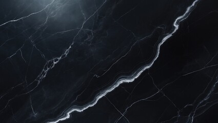 Poster - Black marble skin tile wallpaper texture for a luxurious background and design artwork. Abstract backdrop.